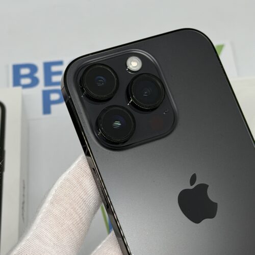 iPhone 14 Pro 128GB zwart /krasvrij glas /100% batt /garantie