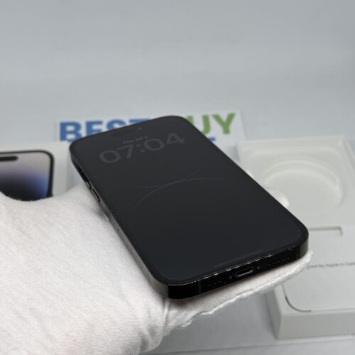 iPhone 14 Pro 128GB zwart /krasvrij glas /100% batt /garantie