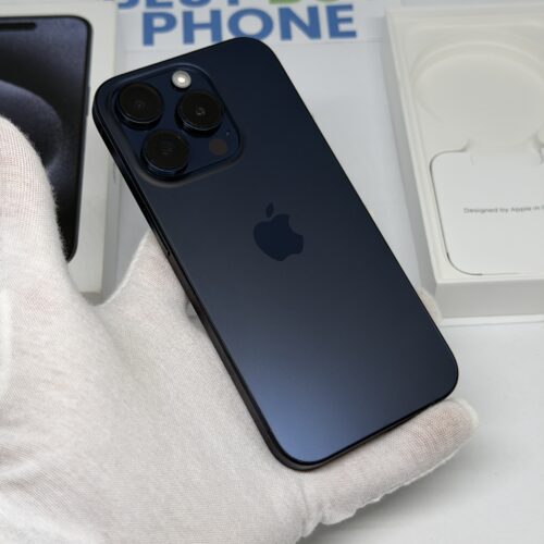 iPhone 15 pro 128GB blauw /krasvrij /90% batt /garantie