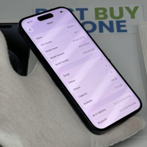 iPhone 15 pro 128GB blauw /krasvrij /90% batt /garantie