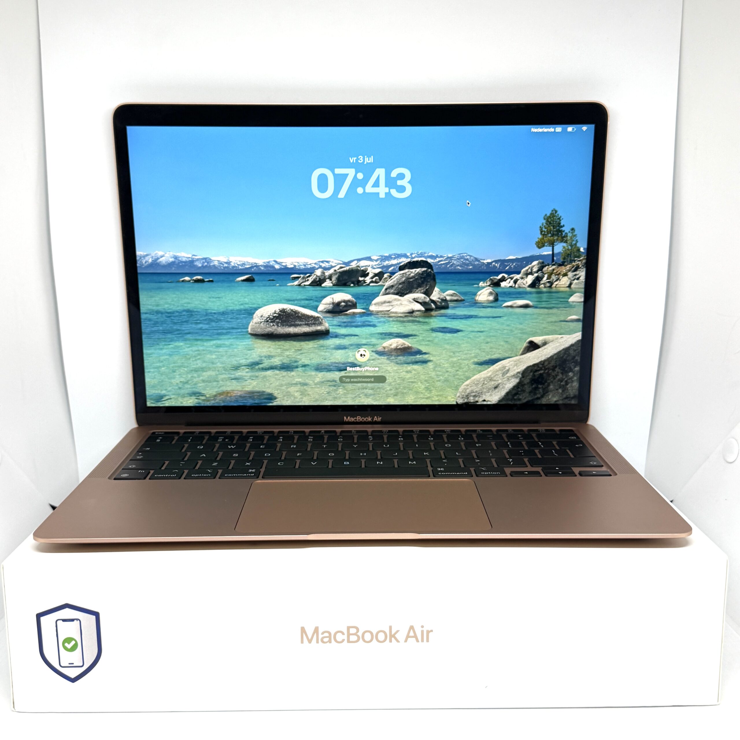 MacBook Air M1 256GB roze /zeer net /93% batt /garantie | BestBuyPhone