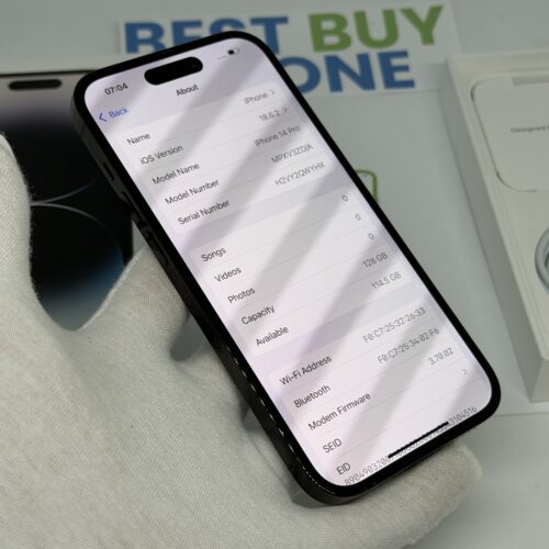 IMG_5366 2 iPhone 14 Pro 128GB zwart /krasvrij glas /86% batt /garantie