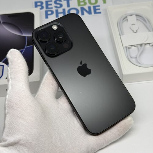 iPhone 16 Pro 128GB zwart /krasvrij scherm /89% batt /garantie