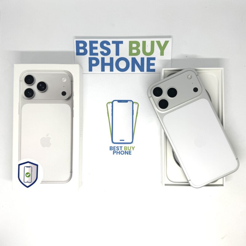 iPhone 17 Pro Max 256GB zilver /krasvrij /100% batt /garantie