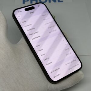 iPhone 15 Pro 256GB zwart /E-sim /krasvrij scherm /88% batt /garantie