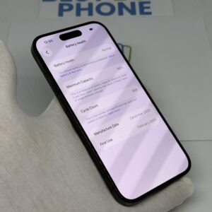 iPhone 15 Pro 256GB zwart /E-sim /krasvrij scherm /88% batt /garantie