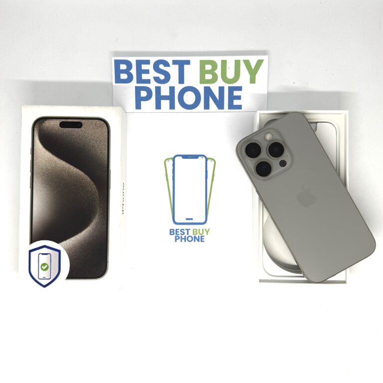 iPhone 15 pro 128GB naturel /krasvrij /91% batt /garantie