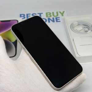 iPhone 14 256GB wit /87% batt /krasvrij glas /garantie