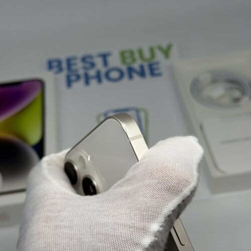 iPhone 14 256GB wit /87% batt /krasvrij glas /garantie