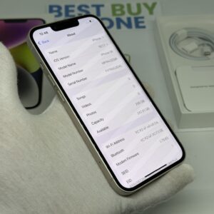 iPhone 14 256GB wit /87% batt /krasvrij glas /garantie