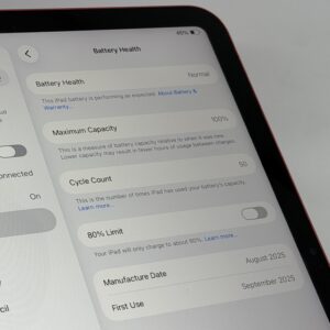 iPad 11e 128GB roze /krasvrij /100% batt /garantie