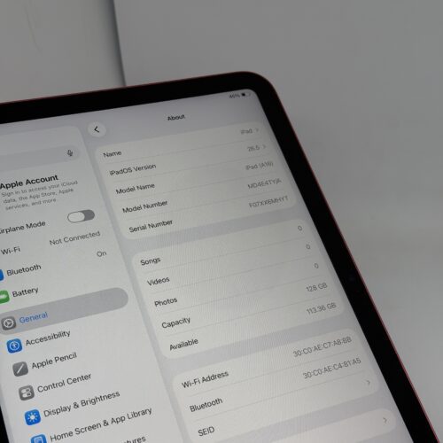 iPad 11e 128GB roze /krasvrij /100% batt /garantie