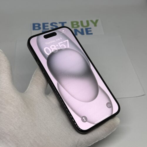 iPhone 15 128GB zwart /krasvrij scherm /85% batt /garantie