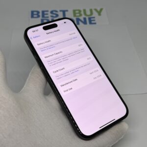 iPhone 15 128GB zwart /krasvrij scherm /85% batt /garantie
