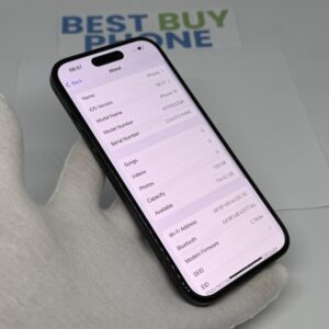 iPhone 15 128GB zwart /krasvrij scherm /85% batt /garantie