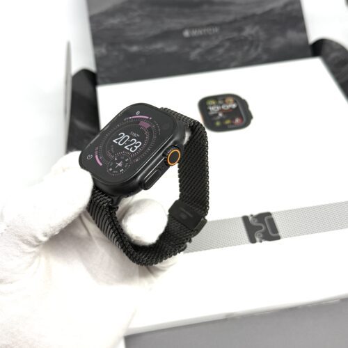Apple Watch Ultra 2 zwart Milanese band /krasvrij /99% batt /garantie