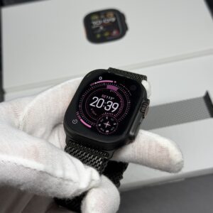 Apple Watch Ultra 2 zwart Milanese band /krasvrij /99% batt /garantie