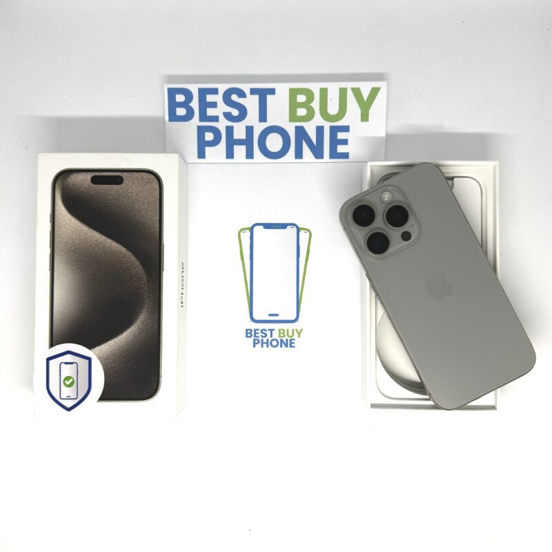 iPhone 15 pro 128GB grijs /zeer net /88% batt /garantie