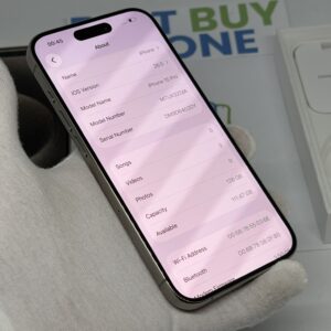 iPhone 15 pro 128GB grijs /zeer net /88% batt /garantie