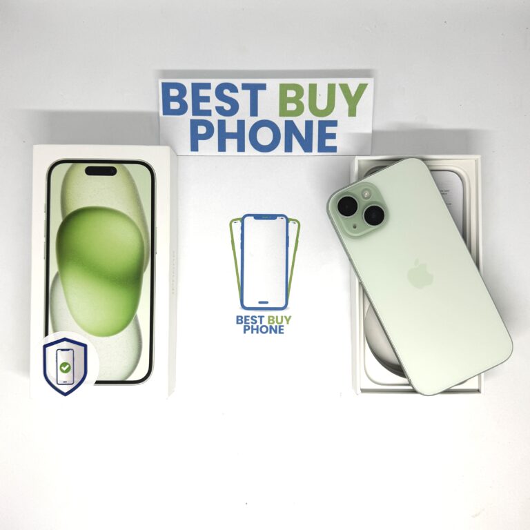 iPhone 15 128GB groen /100% batt /krasvrij /garantie