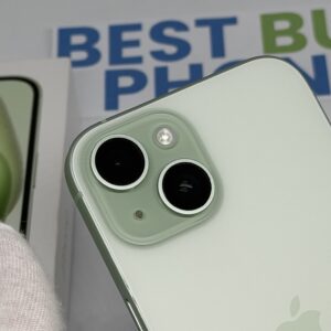 iPhone 15 128GB groen /100% batt /krasvrij /garantie
