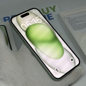 iPhone 15 128GB groen /100% batt /krasvrij /garantie