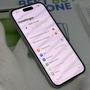iPhone 15 128GB groen /100% batt /krasvrij /garantie
