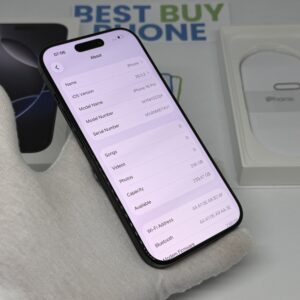 iPhone 16 Pro 256GB zwart /zeer net /93% batt /garantie