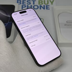 iPhone 16 Pro 256GB zwart /zeer net /93% batt /garantie