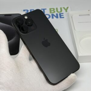 iPhone 15 Pro Max 256GB zwart /zeer net /93% batt /garantie