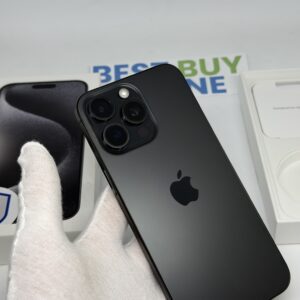 iPhone 15 Pro Max 256GB zwart /zeer net /93% batt /garantie