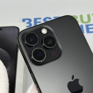 iPhone 15 Pro Max 256GB zwart /zeer net /93% batt /garantie
