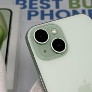 iPhone 15 256GB groen /licht gebruikt /89% batt /garantie