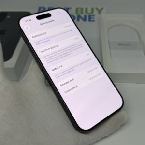 iPhone 17 256GB zwart /100% batt /krasvrij scherm /garantie