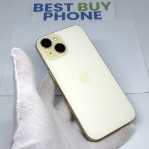 iPhone 15 256GB geel /100% batt /krasvrij /garantie