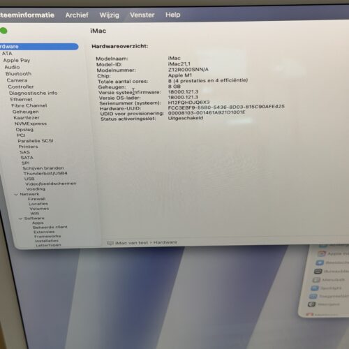 IMG_6135 Apple iMac 2021 M1 1TB/ Touch ID numeriek zilver + garantie