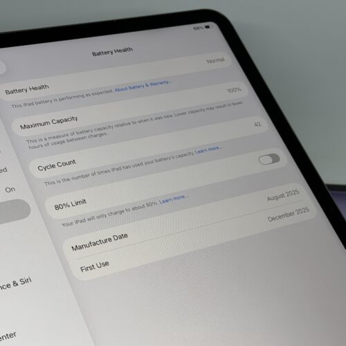 IMG_6146 iPad Air 6e 13 inch M3 128GB grijs /krasvrij /100% batt /garantie