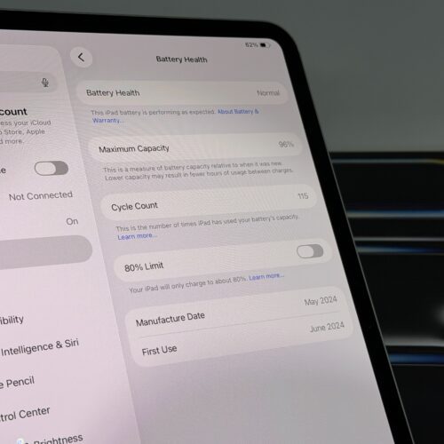 IMG_6201 2 iPad Pro 11 inch M4 256GB zilver /krasvrij /96% batt /garantie