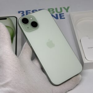 iPhone 15 128GB groen /zeer net /87% batt /garantie