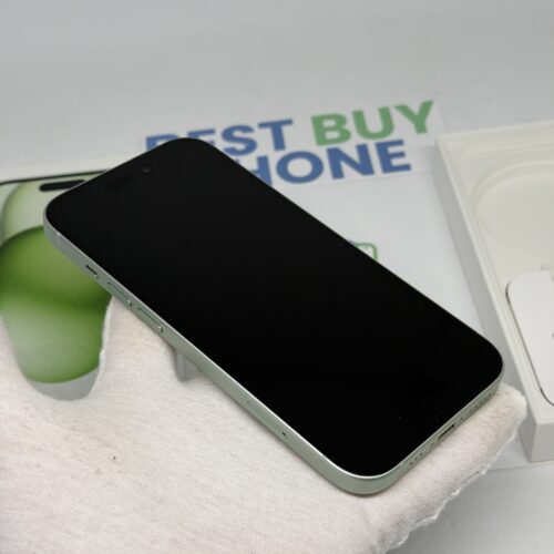 iPhone 15 128GB groen /zeer net /87% batt /garantie