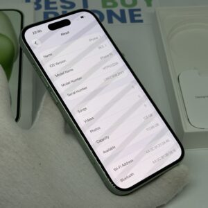 iPhone 15 128GB groen /zeer net /87% batt /garantie