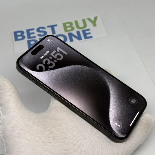 iPhone 15 Pro 128GB zwart /licht gebruikt /87% batt /garantie