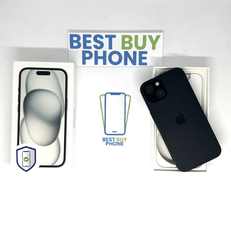 iPhone 15 256GB zwart /99% batt /zeer net /garantie