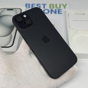 iPhone 15 256GB zwart /99% batt /zeer net /garantie
