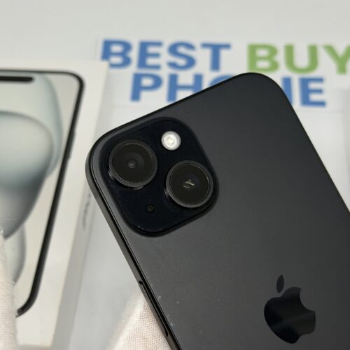 iPhone 15 256GB zwart /99% batt /zeer net /garantie