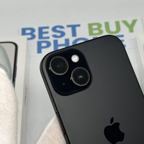 iPhone 15 128GB zwart /98% batt /krasvrij /garantie