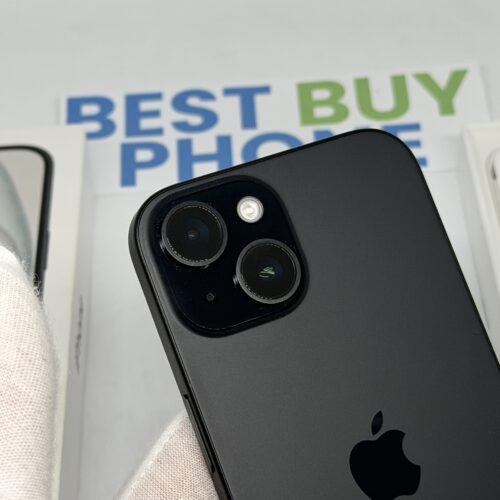 iPhone 15 128GB zwart /98% batt /krasvrij /garantie