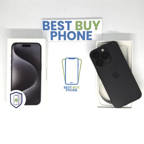 iPhone 15 Pro 128GB zwart /zeer net /87% batt /garantie