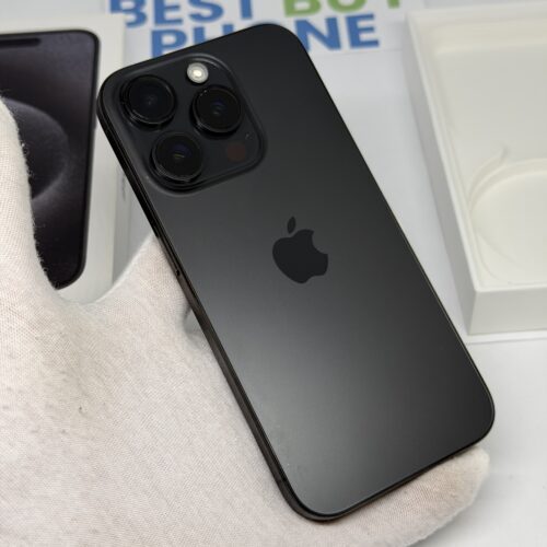 iPhone 15 Pro 128GB zwart /zeer net /87% batt /garantie