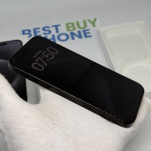 iPhone 15 Pro 128GB zwart /zeer net /87% batt /garantie